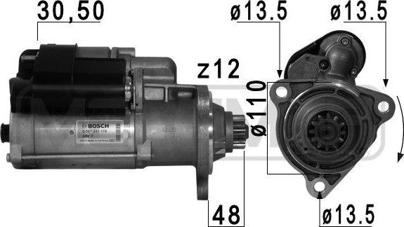 ERA 220749A - Démarreur cwaw.fr