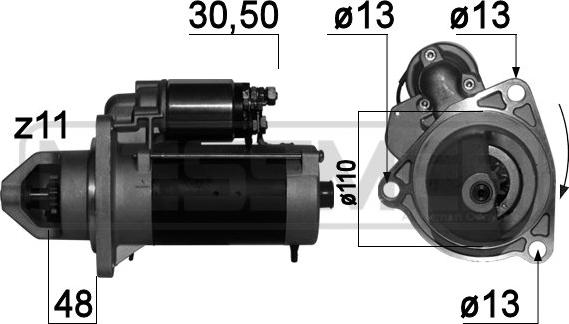 ERA 220728A - Démarreur cwaw.fr