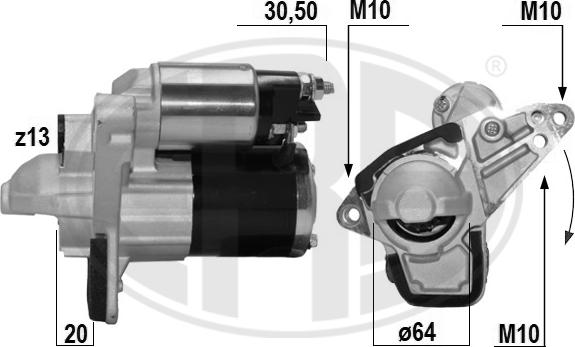 ERA 221070A - Démarreur cwaw.fr