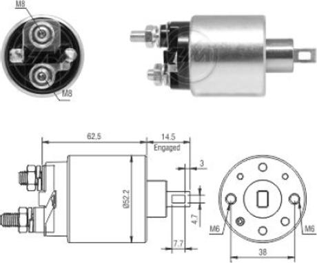 ERA ZM3710 - Contacteur, démarreur cwaw.fr