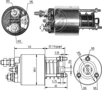 ERA ZM9595 - Contacteur, démarreur cwaw.fr