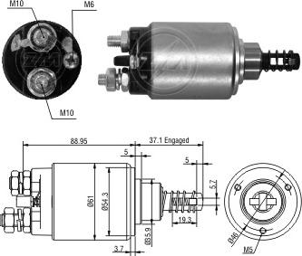 ERA ZM9637 - Contacteur, démarreur cwaw.fr