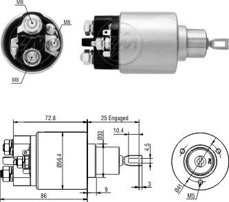 ERA ZM5973 - Contacteur, démarreur cwaw.fr