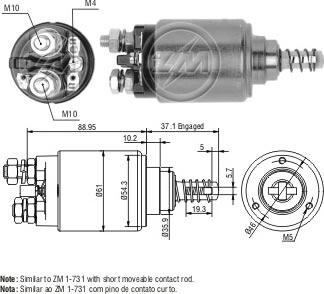 ERA ZM543 - Contacteur, démarreur cwaw.fr