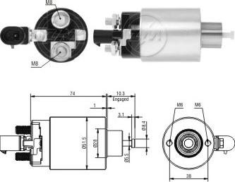 ERA ZM5695 - Contacteur, démarreur cwaw.fr