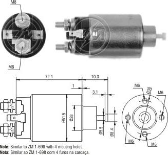 ERA ZM5698 - Contacteur, démarreur cwaw.fr