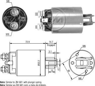 ERA ZM582 - Contacteur, démarreur cwaw.fr