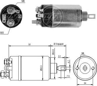 ERA ZM524 - Contacteur, démarreur cwaw.fr