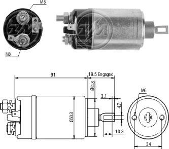 ERA ZM521 - Contacteur, démarreur cwaw.fr