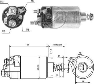 ERA ZM528 - Contacteur, démarreur cwaw.fr