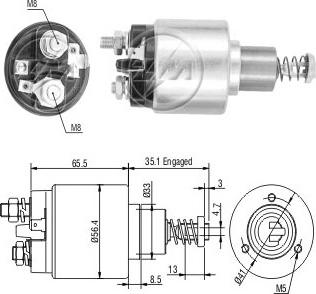 ERA ZM576 - Contacteur, démarreur cwaw.fr