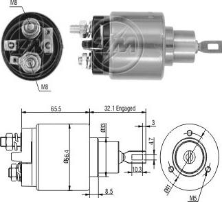 ERA ZM573C - Contacteur, démarreur cwaw.fr