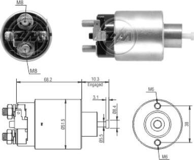 ERA ZM6995 - Contacteur, démarreur cwaw.fr