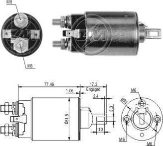 ERA ZM694 - Contacteur, démarreur cwaw.fr