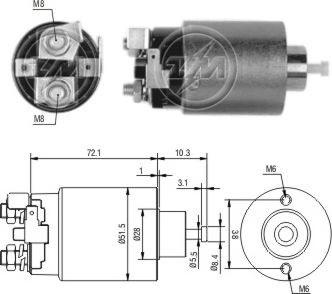 ERA ZM698 - Contacteur, démarreur cwaw.fr