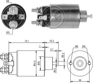 ERA ZM697 - Contacteur, démarreur cwaw.fr