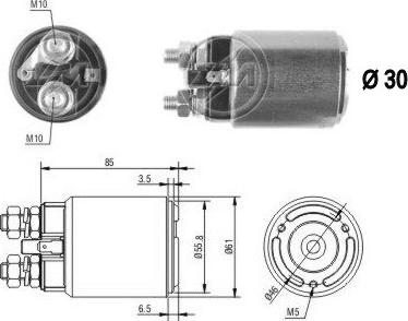 ERA ZM654 - Contacteur, démarreur cwaw.fr