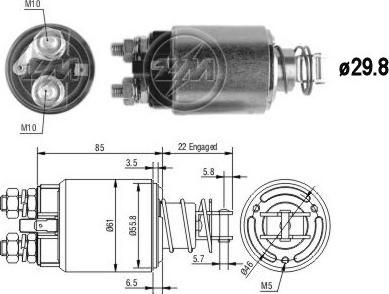 ERA ZM655 - Contacteur, démarreur cwaw.fr