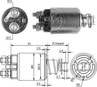 ERA ZM657 - Contacteur, démarreur cwaw.fr