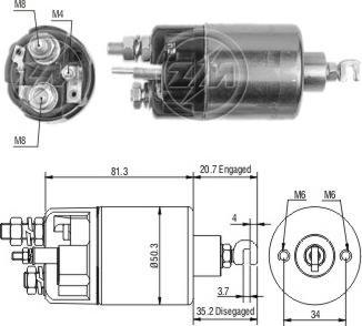 ERA ZM664 - Contacteur, démarreur cwaw.fr