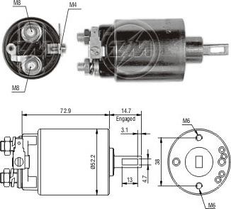 ERA ZM684 - Contacteur, démarreur cwaw.fr