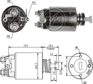 ERA ZM688 - Contacteur, démarreur cwaw.fr