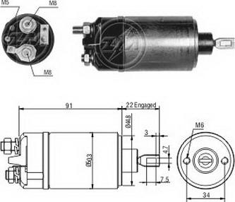 ERA ZM624 - Contacteur, démarreur cwaw.fr