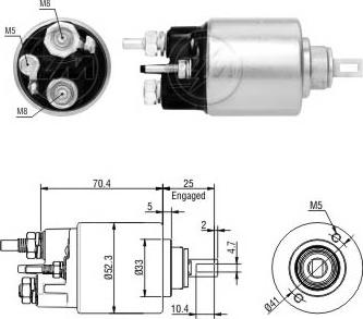 ERA ZM6271 - Contacteur, démarreur cwaw.fr