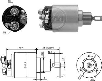 ERA ZM6775 - Contacteur, démarreur cwaw.fr