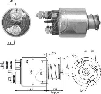 ERA ZM1495 - Contacteur, démarreur cwaw.fr