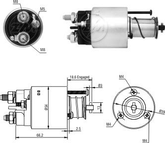 ERA ZM1496 - Contacteur, démarreur cwaw.fr