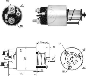 ERA ZM1497 - Contacteur, démarreur cwaw.fr