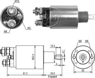 ERA ZM1485 - Contacteur, démarreur cwaw.fr