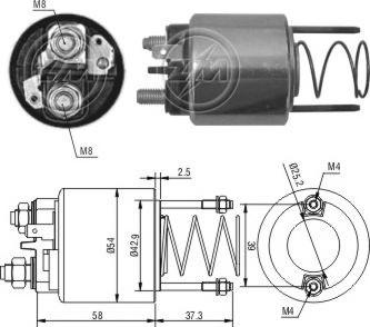 ERA ZM1592 - Contacteur, démarreur cwaw.fr