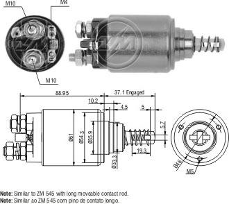 ERA ZM1545 - Contacteur, démarreur cwaw.fr