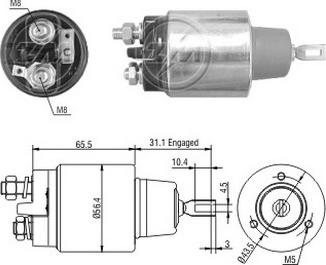 ERA ZM1575 - Contacteur, démarreur cwaw.fr