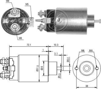 ERA ZM1695 - Contacteur, démarreur cwaw.fr