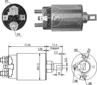 ERA ZM1691 - Contacteur, démarreur cwaw.fr