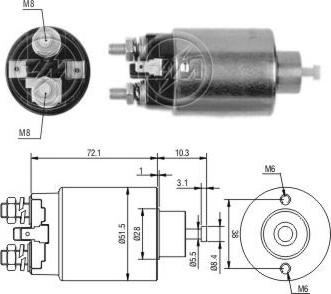 ERA ZM1698 - Contacteur, démarreur cwaw.fr