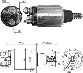 ERA ZM1640 - Contacteur, démarreur cwaw.fr