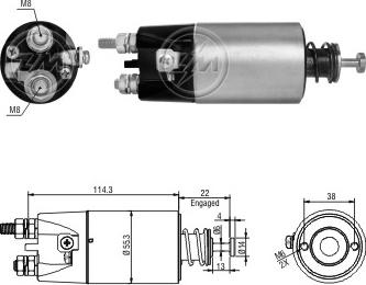 ERA ZM1897 - Contacteur, démarreur cwaw.fr