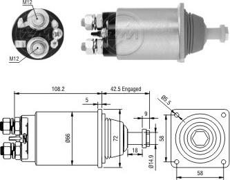 ERA ZM1833 - Contacteur, démarreur cwaw.fr