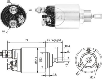 ERA ZM1381 - Contacteur, démarreur cwaw.fr