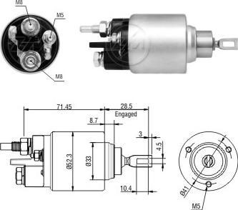 ERA ZM1379 - Contacteur, démarreur cwaw.fr