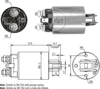 ERA ZM1784 - Contacteur, démarreur cwaw.fr