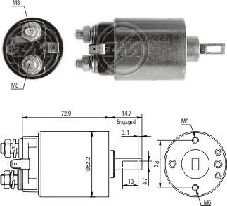 ERA ZM1782 - Contacteur, démarreur cwaw.fr