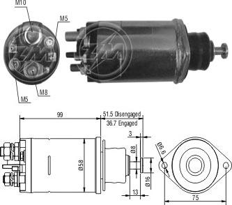 ERA ZM809 - Contacteur, démarreur cwaw.fr