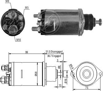 ERA ZM805 - Contacteur, démarreur cwaw.fr