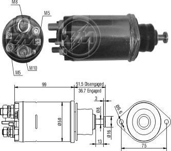 ERA ZM807 - Contacteur, démarreur cwaw.fr