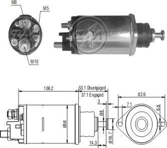 ERA ZM816 - Contacteur, démarreur cwaw.fr